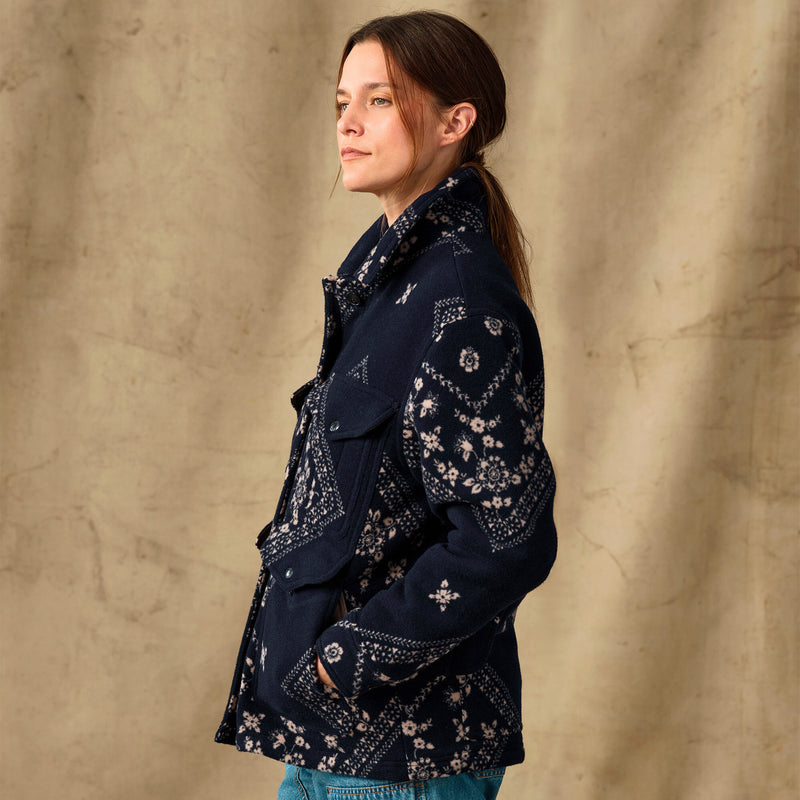 Women's jacquard wool cruiser jacket par Filson | Ink navy (Blue)