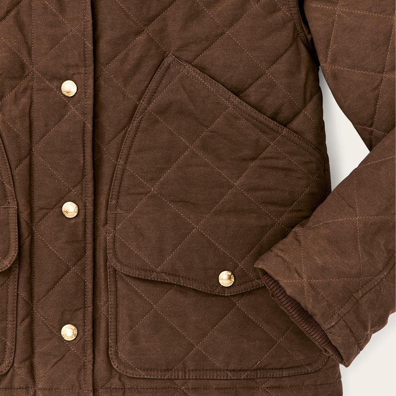 Women's quilted outfitter jacket par Filson | Dark brown (Brown)