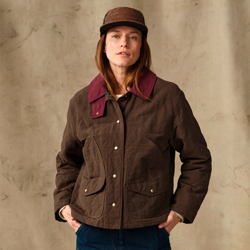 Women's quilted outfitter jacket par Filson | Dark brown (Brown)