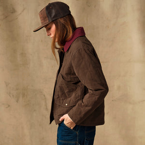 Women's quilted outfitter jacket par Filson | Dark brown (Brown)