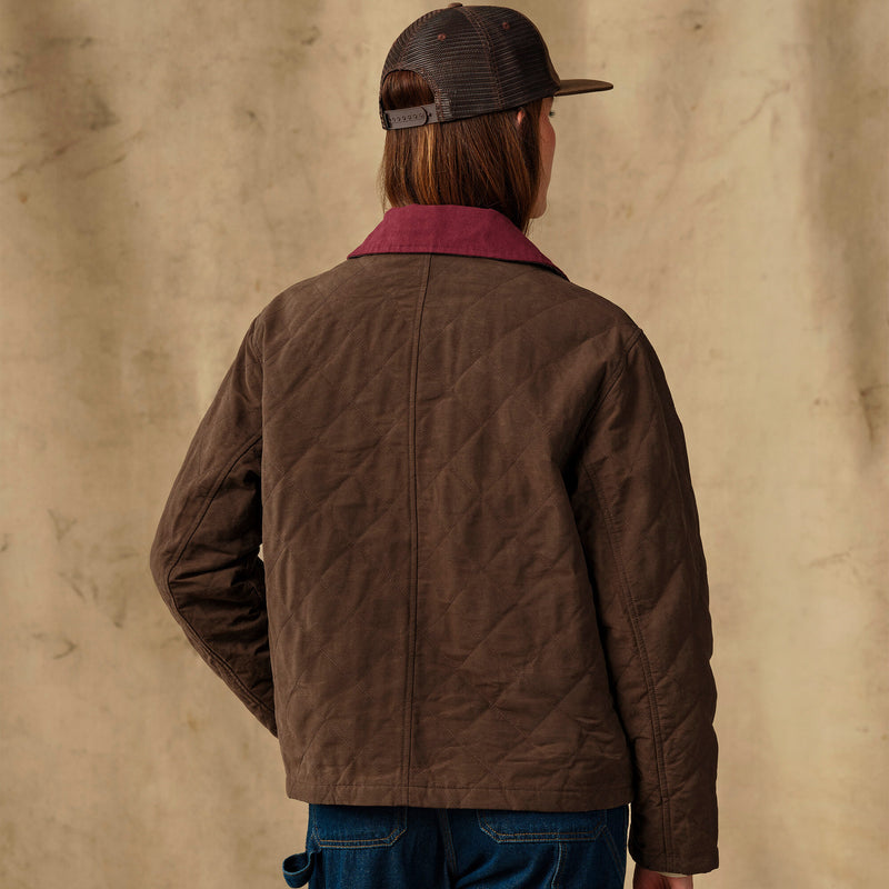 Women's quilted outfitter jacket par Filson | Dark brown (Brown)