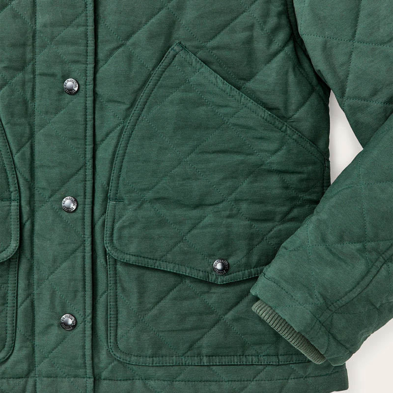 Women's quilted outfitter jacket par Filson | Deep forest (Green)