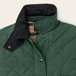 Women's quilted outfitter jacket par Filson | Deep forest (Green)