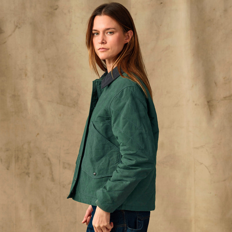 Women's quilted outfitter jacket par Filson | Deep forest (Green)