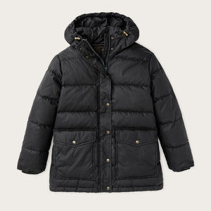 Women's heritage cotton down parka par Filson | Black (Black)