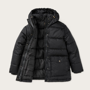 Women's heritage cotton down parka par Filson | Black (Black)