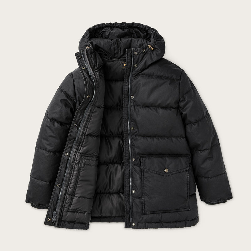 Women's heritage cotton down parka par Filson | Black (Black)