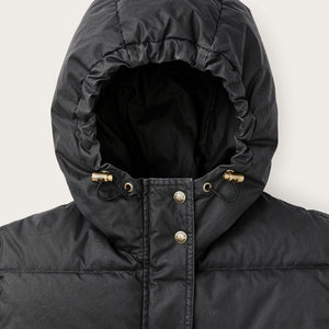 Women's heritage cotton down parka par Filson | Black (Black)