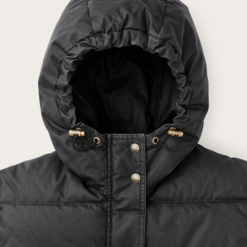 Women's heritage cotton down parka par Filson | Black (Black)