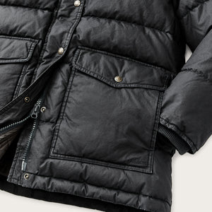 Women's heritage cotton down parka par Filson | Black (Black)