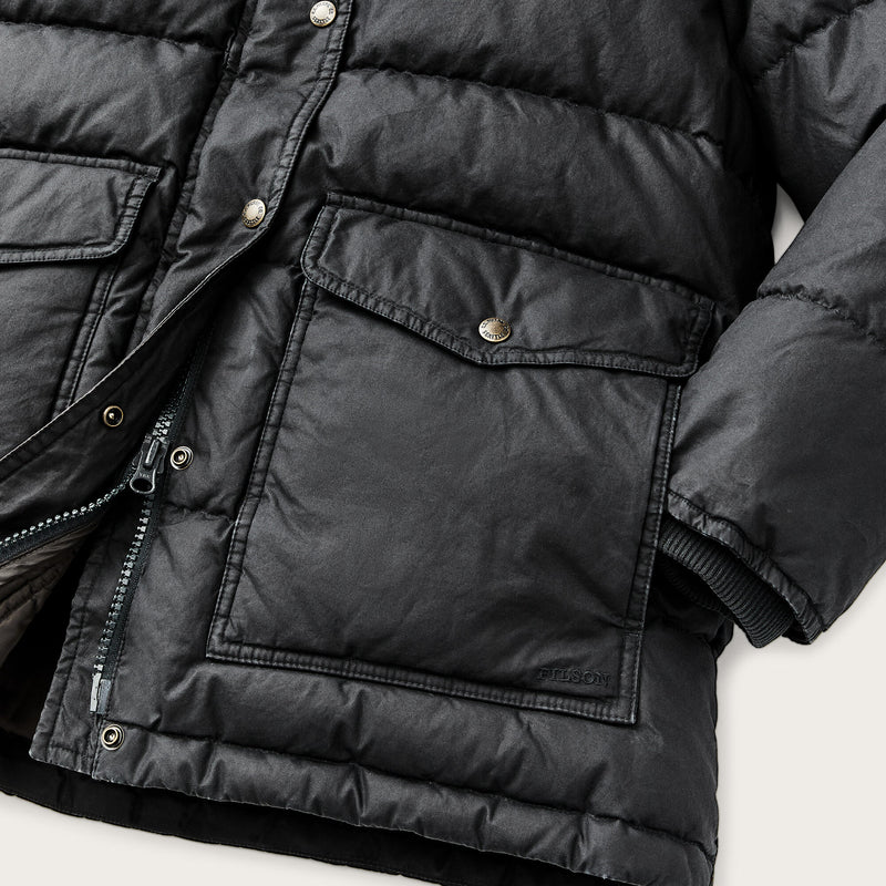 Women's heritage cotton down parka par Filson | Black (Black)