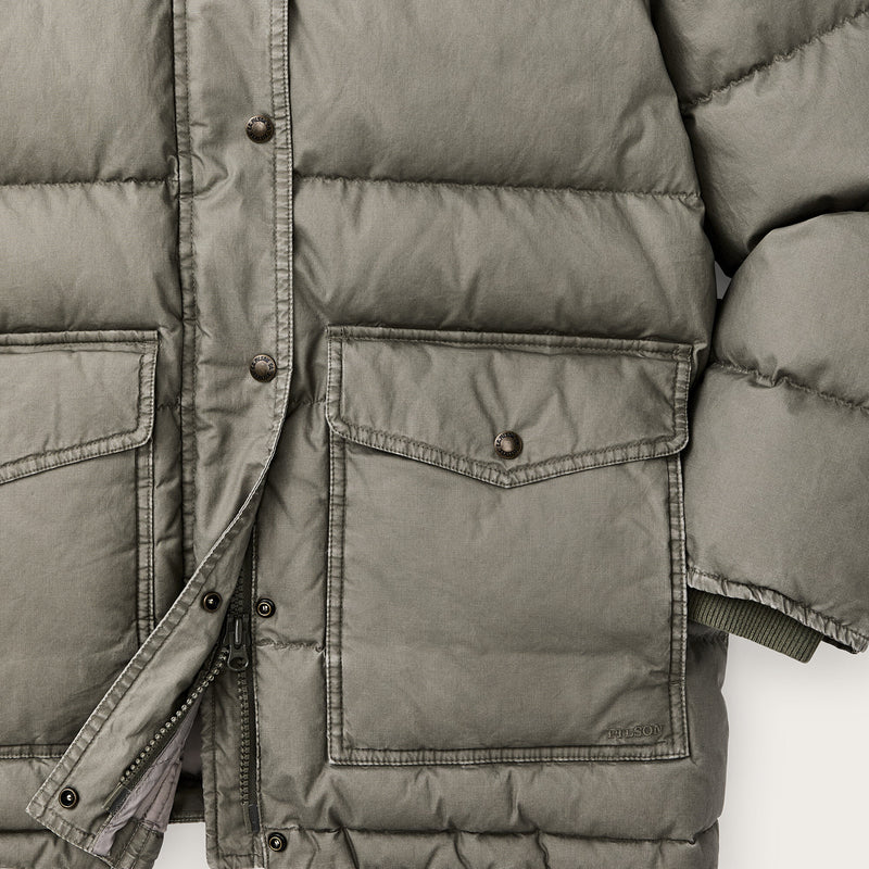 Women's heritage cotton down parka par Filson | Smokey olive (Green)