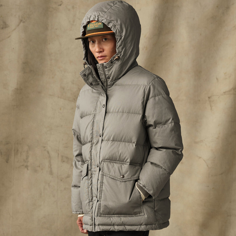 Women's heritage cotton down parka par Filson | Smokey olive (Green)