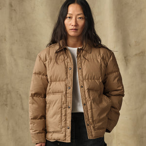 Women's heritage cotton down jacket par Filson | Antique bronze (Brown)