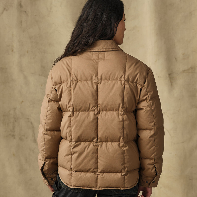 Women's heritage cotton down jacket par Filson | Antique bronze (Brown)