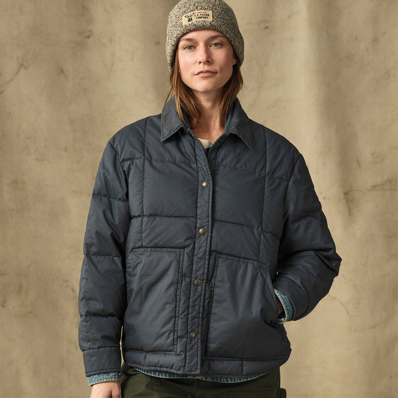 Women's heritage cotton down jacket par Filson | Bluefin (Blue)