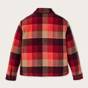 Women's spokane insulated jacket par Filson | Red / burgundy plaid (Red)