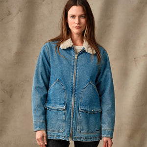 Women's insulated denim outfitter coat von Filson | Vintage indigo (Blue)