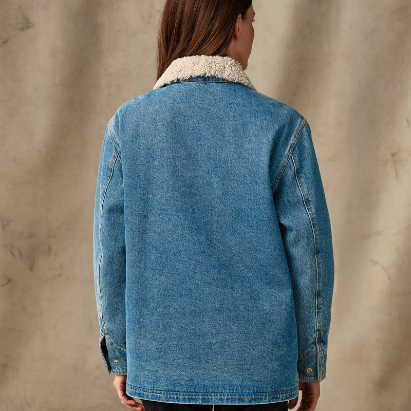 Women's insulated denim outfitter coat von Filson | Vintage indigo (Blue)
