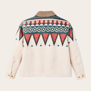 Women's colchuck short jacket von Filson | Sand / teal multi (White)
