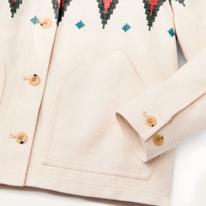 Women's colchuck short jacket von Filson | Sand / teal multi (White)
