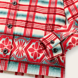 Women's colchuck short jacket von Filson | Rust / multi jacquard (Red)