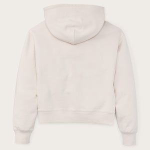 Women's french terry half-zip hoodie di Filson | Ivory (White)
