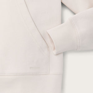 Women's french terry half-zip hoodie di Filson | Ivory (White)