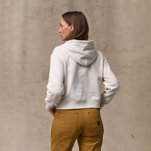 Women's french terry half-zip hoodie di Filson | Ivory (White)