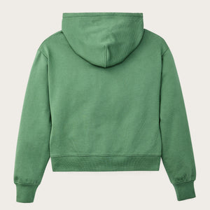 Women's french terry half-zip hoodie di Filson | Light forest (Green)