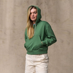 Women's french terry half-zip hoodie di Filson | Light forest (Green)