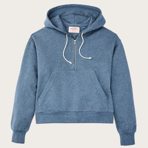 Women's french terry half-zip hoodie di Filson | Light blue (Blue)