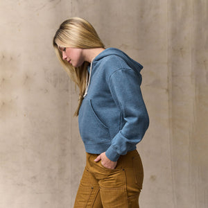 Women's french terry half-zip hoodie di Filson | Light blue (Blue)