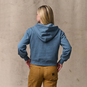 Women's french terry half-zip hoodie di Filson | Light blue (Blue)