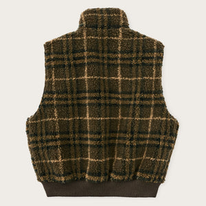 Gilet reversibile in pile di lana da donna di Filson | Tan (Beige)