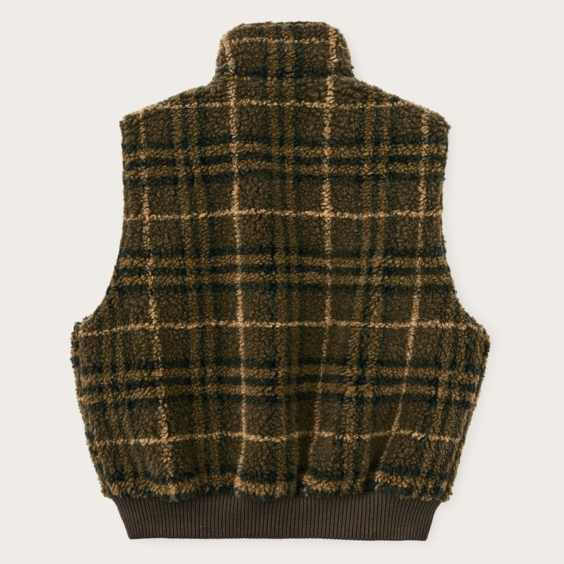 Gilet reversibile in pile di lana da donna di Filson | Tan (Beige)