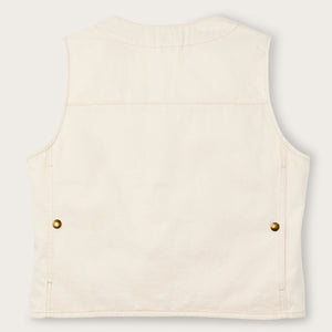 Women's archive cruiser vest by Filson | Natural seed (White)