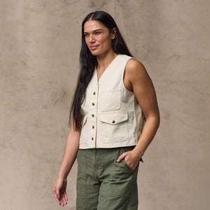 Women's archive cruiser vest by Filson | Natural seed (White)