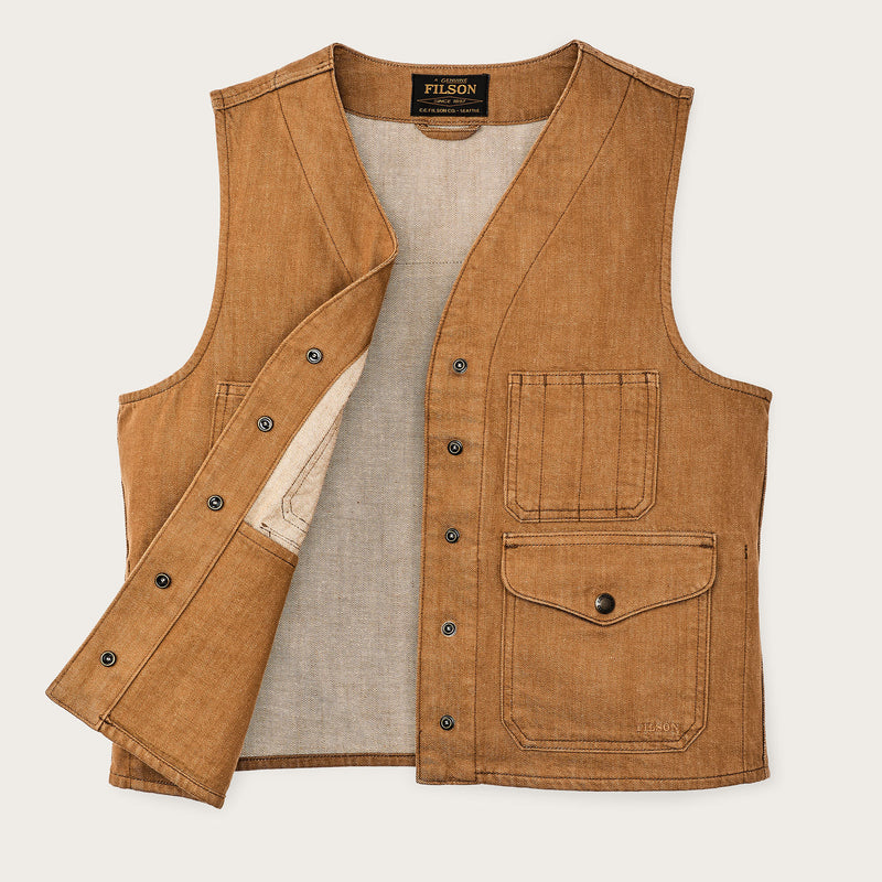 Women's archive cruiser vest par Filson | Harvest tan (Brown)