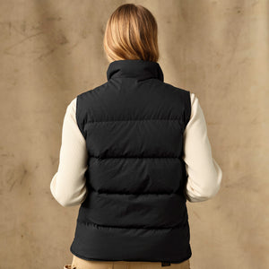Women's heritage cotton down vest par Filson | Black (Black)