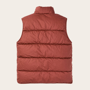 Women's heritage cotton down vest par Filson | Smoked paprika (Red)