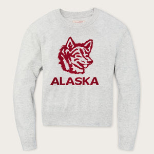 Women’s graphic wool sweater by Filson | Heather gray (Gray)