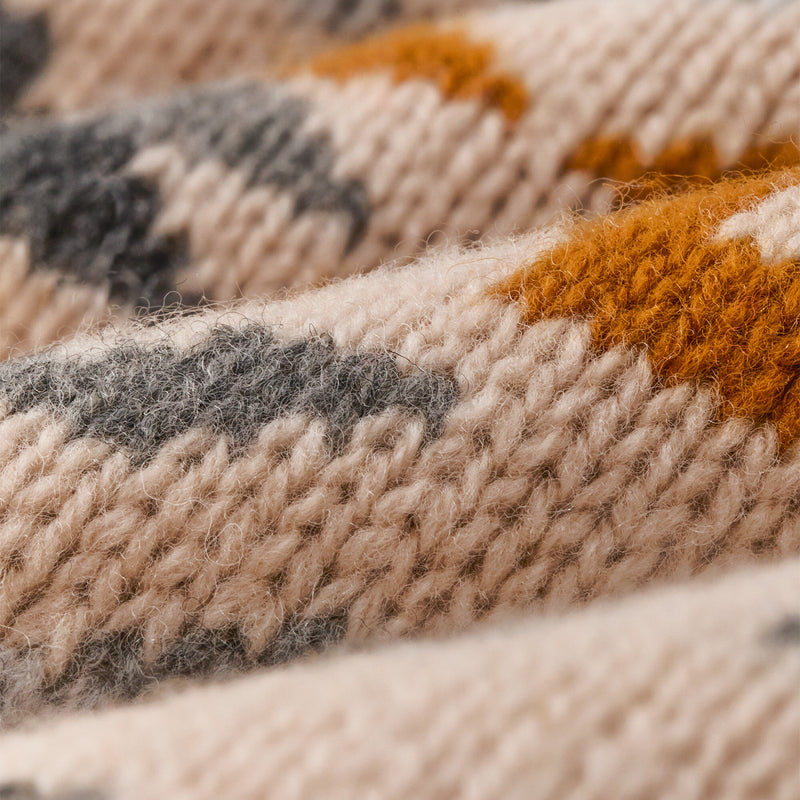 Women's fair isle merino sweater von Filson | Cream / blue jacquard (Beige)