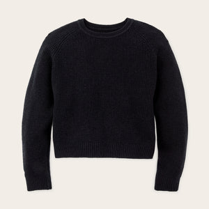 Women's waffle knit merino sweater di Filson | Dark navy (Blue)