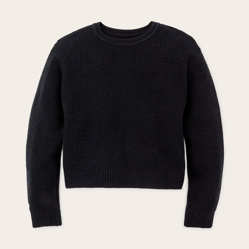 Women's waffle knit merino sweater di Filson | Dark navy (Blue)
