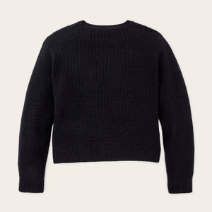 Women's waffle knit merino sweater di Filson | Dark navy (Blue)