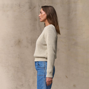 Women's cotton crewneck sweater von Filson | Natural (White)