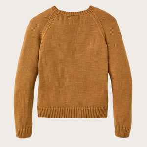 Women's cotton crewneck sweater par Filson | Golden brown (Beige)