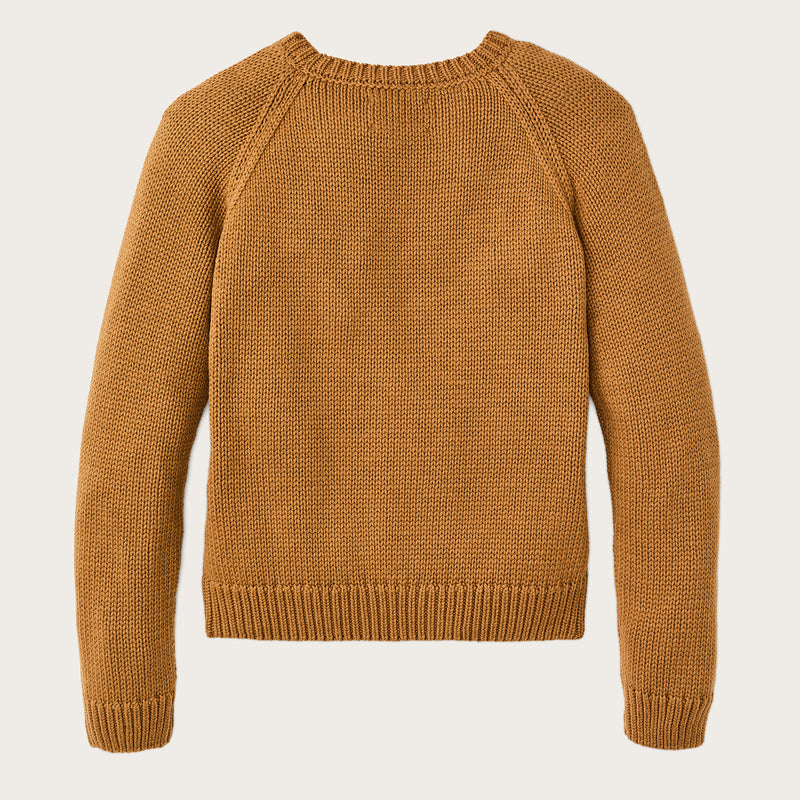 Women's cotton crewneck sweater par Filson | Golden brown (Beige)