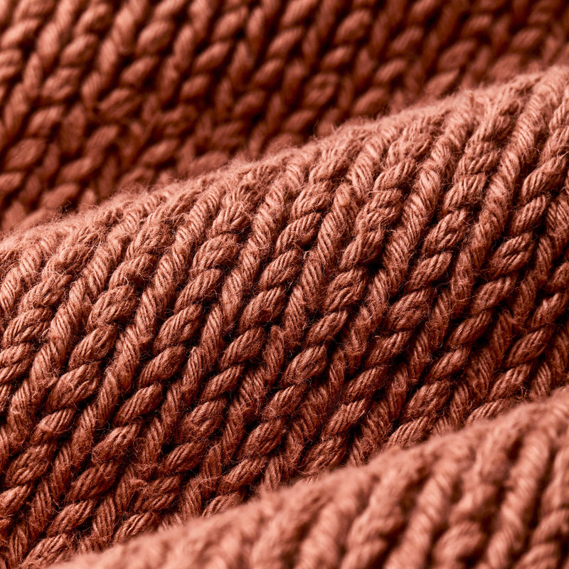 Women's cotton crewneck sweater by Filson | Copper brown (Red)